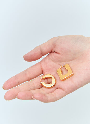 Jacquemus Les Boucles Rond Carre 耳环 金色 jac0258030