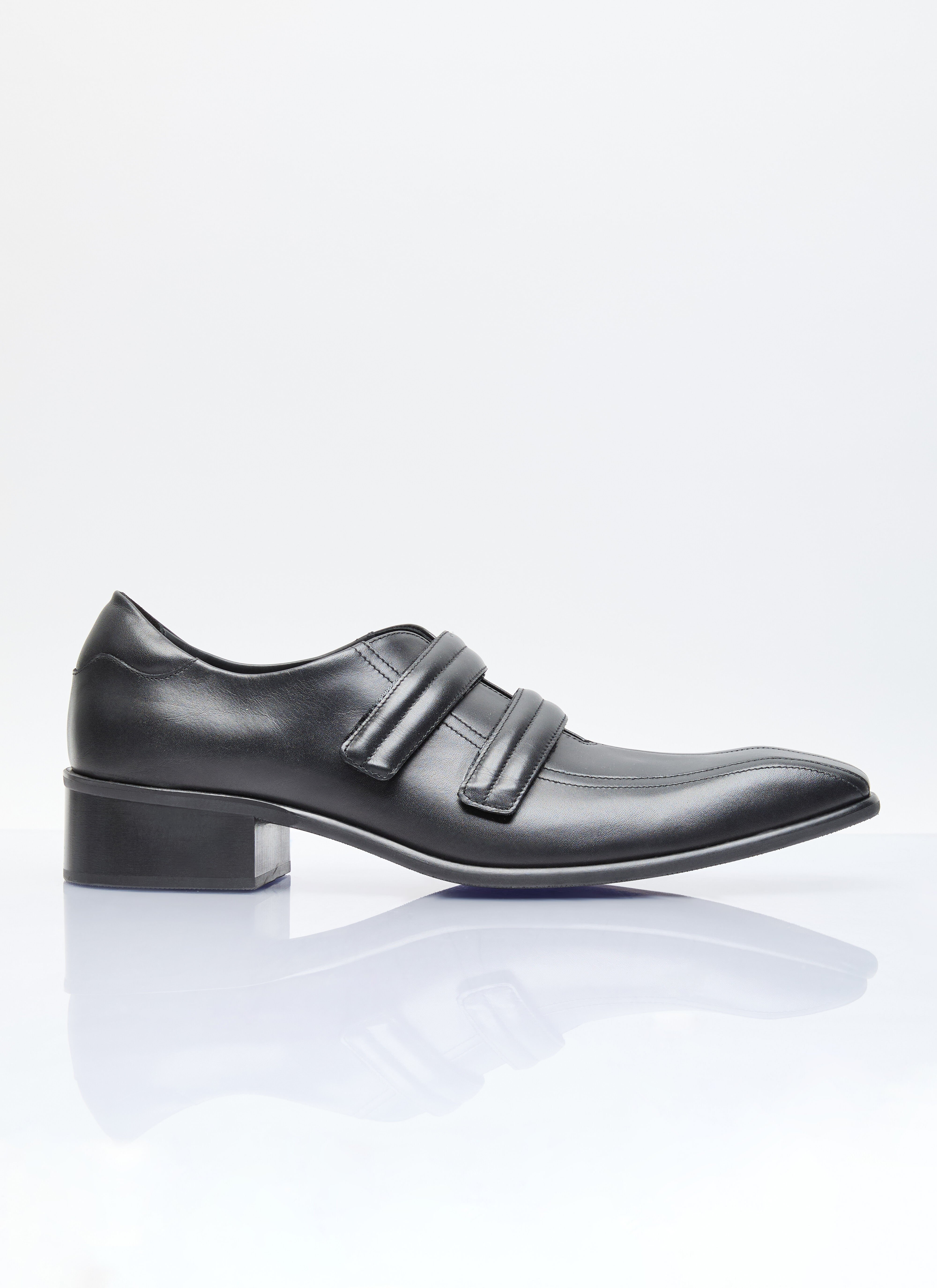 Thom Browne Exaggerated Toe Leather Shoes Black thb0155012