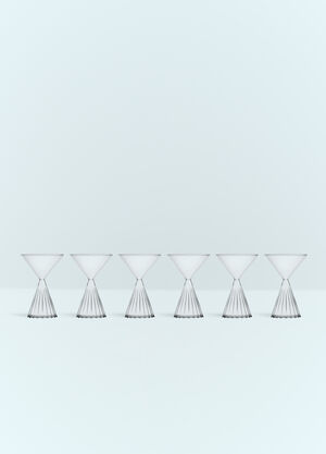 Serax x Ann Demeulemeester Set Of Six Tutu Martini Glasses Green wps0691770