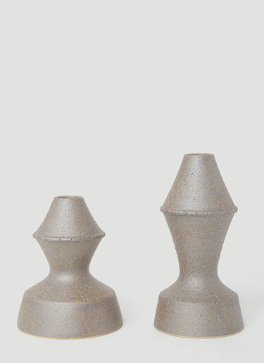 Marloe Marloe Set of Two Amal Candle Holder Brown rlo0353008