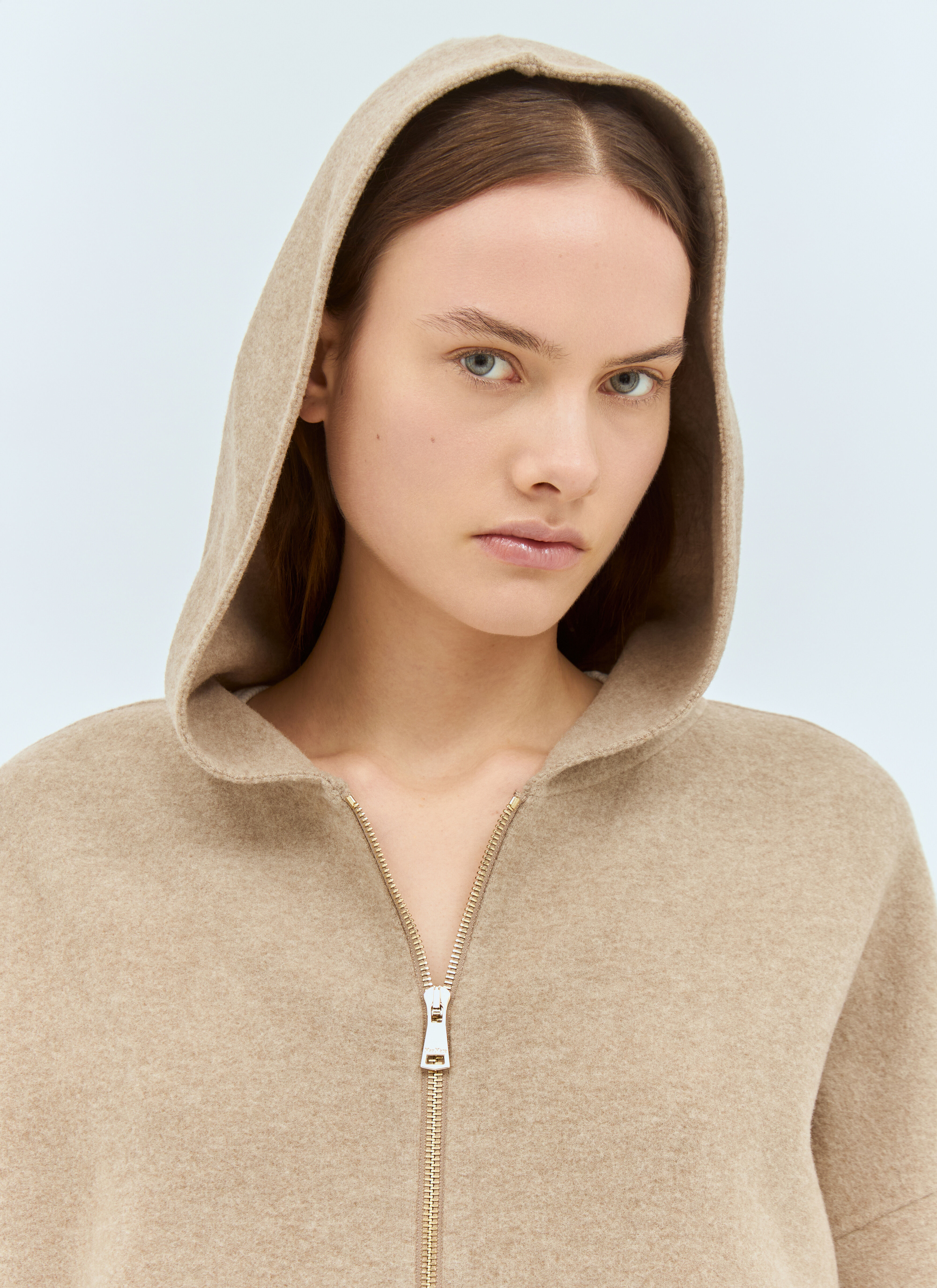 Max Mara Women s Oversized Wool And Cashmere Sweatshirt in Beige LN CC