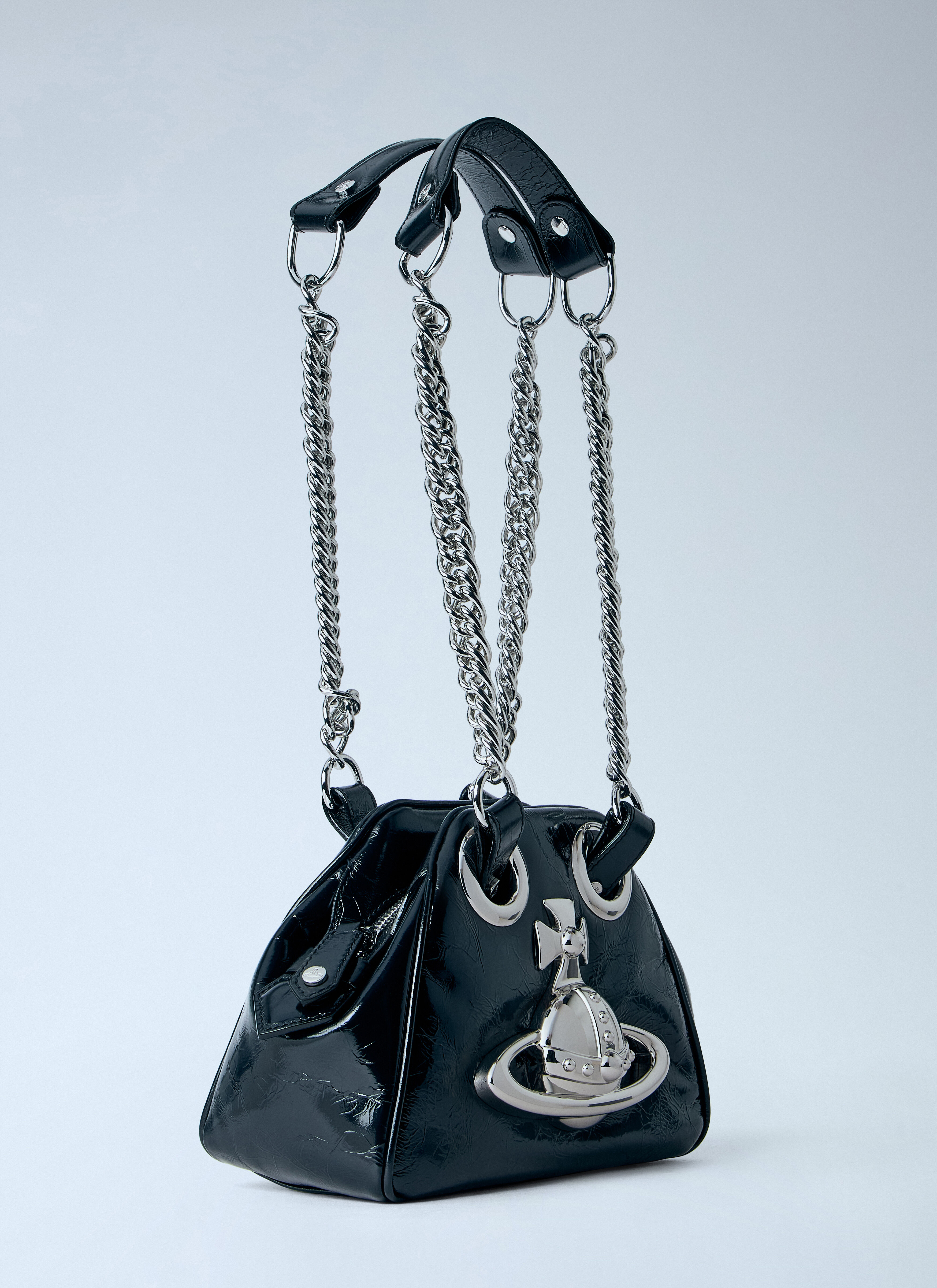 Vivienne Westwood Women's' Archive Orb Chain Handbag in Black | LN-CC®