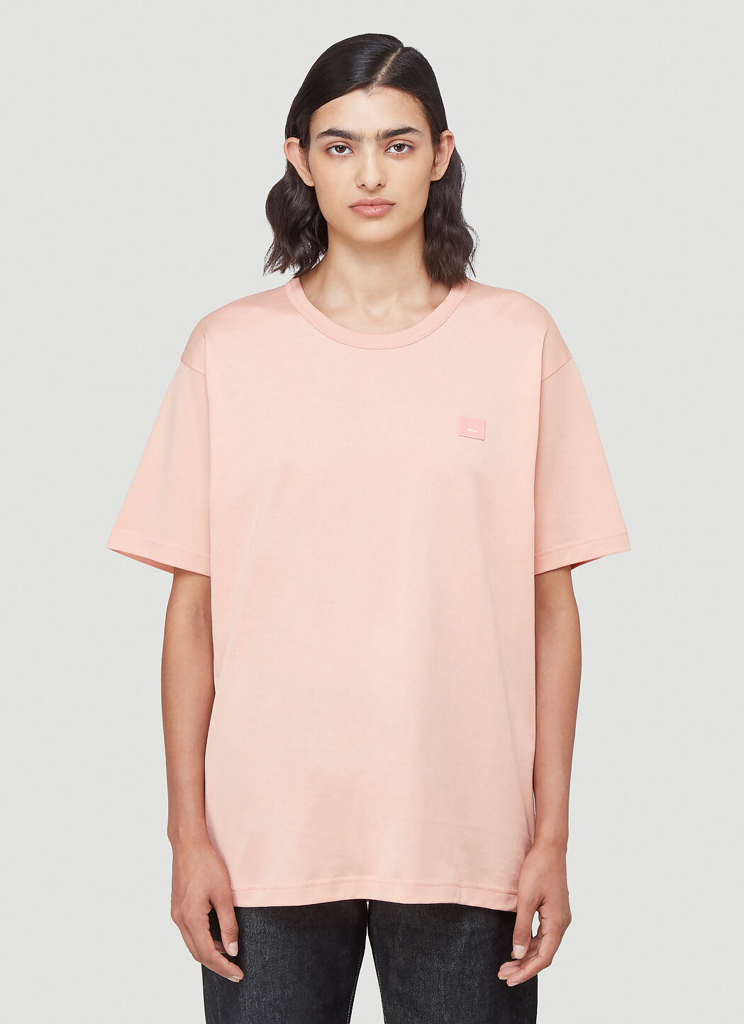 Acne Studios Face T-Shirt Pink acn0341009