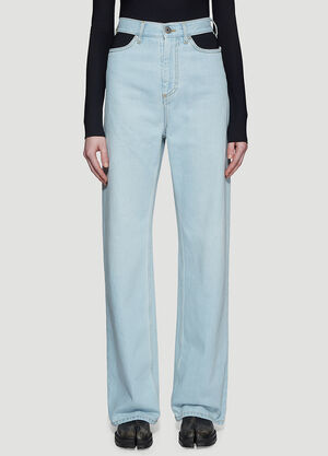 Maison Margiela Cut-Out Jeans Blue mla0235010