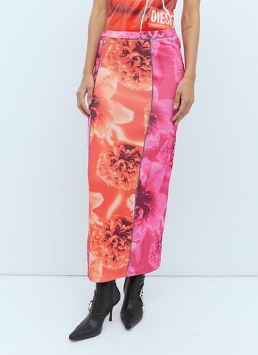 O-Clairinne Rib Skirt Diesel O-Clairinne Rib Skirt Red dsl0254007