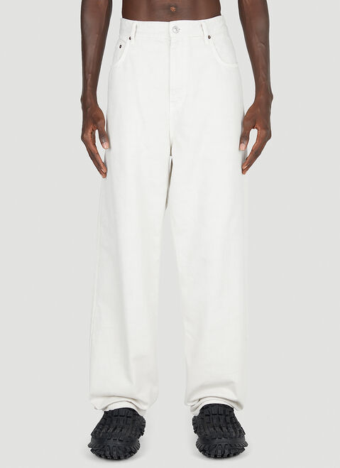 Vetements Wide Leg Jeans Light Blue vet0154008