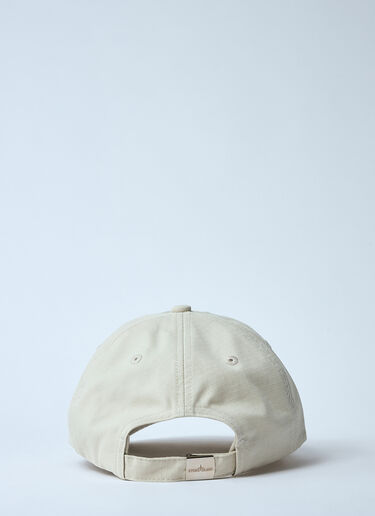 Stone Island Logo Motif Baseball Cap Beige sto0160055