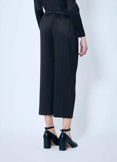 Pleats Please Issey Miyake Pleated Cropped Pants Brown plp0259011