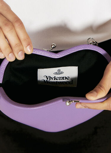 Vivienne Westwood 벨르 하트 프레임 숄더백  퍼플 vvw0256002