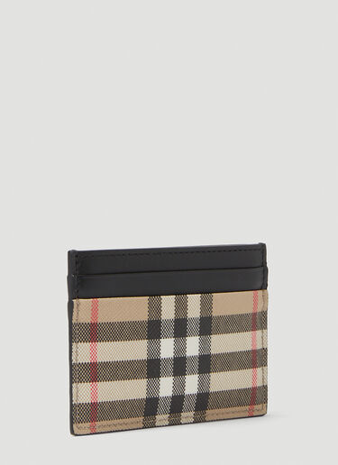 Burberry Sandon Check Card Holder Brown bur0147164