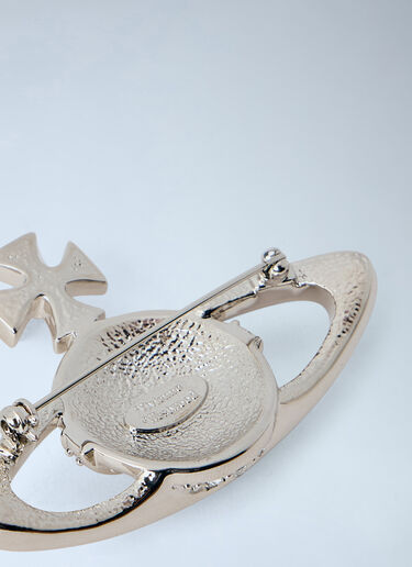LN-CC® - Vivienne Westwood: Bas Relief Brooch - Silver Vivienne Westwood Bas Relief Brooch Silver vvw0366017