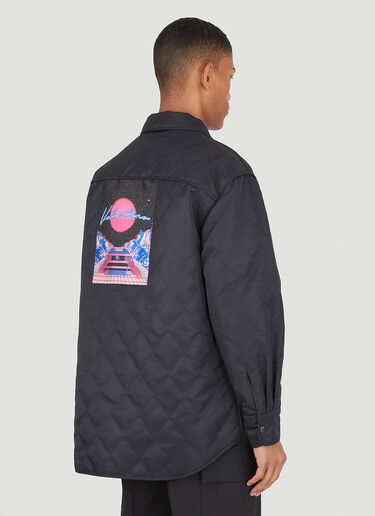 Valentino Neon Universe Quilted Jacket Black val0147001