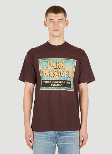 Come Tees Dark Passages Raver T-Shirt Brown com0349003