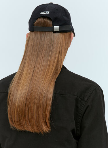 Mini Problemo Corduroy Baseball Cap Aries Mini Problemo Corduroy Baseball Cap Black ari0154017