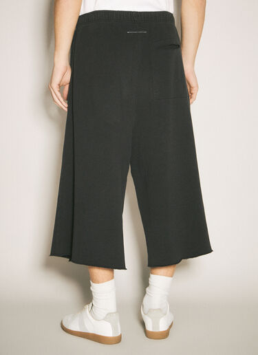 MM6 Maison Margiela 不起球平纹针织短裤 黑色 mmm0157010