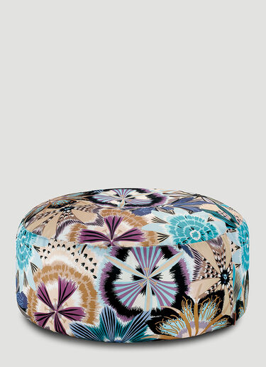 MissoniHome Passiflora Giant Large Pouf Blue wps0644222