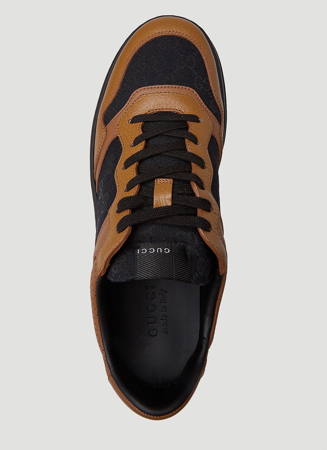 Gucci Men s GG Jacquard Basket Sneakers in Brown LN CC