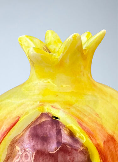 Ceramic Pomegranate Sculpture Les-Ottomans Ceramic Pomegranate Sculpture Multicolour wps0692530