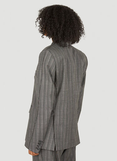 VTMNTS Striped Tailored Blazer Grey vtm0350003