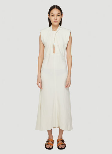 Isabel Marant Rabea Dress White ibm0247021