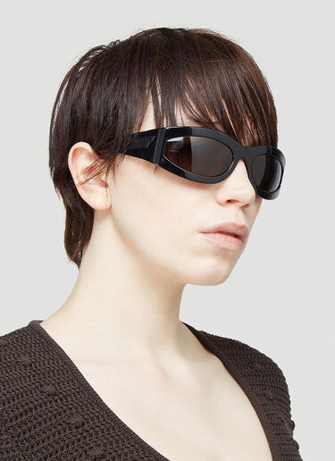 Bottega Veneta Oversized Acetate Sunglasses Black bov0243096