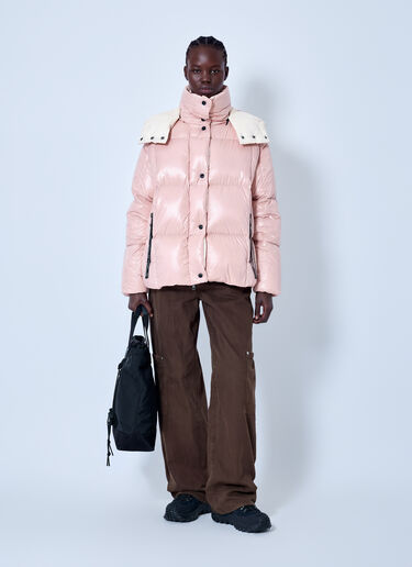 LN-CC® - Moncler: Parana Hooded Short Down Jacket - Pink Moncler Parana Hooded Short Down Jacket Pink mon0266001