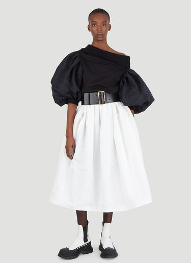 Puff Sleeve Top Alexander McQueen Puff Sleeve Top Black amq0246006