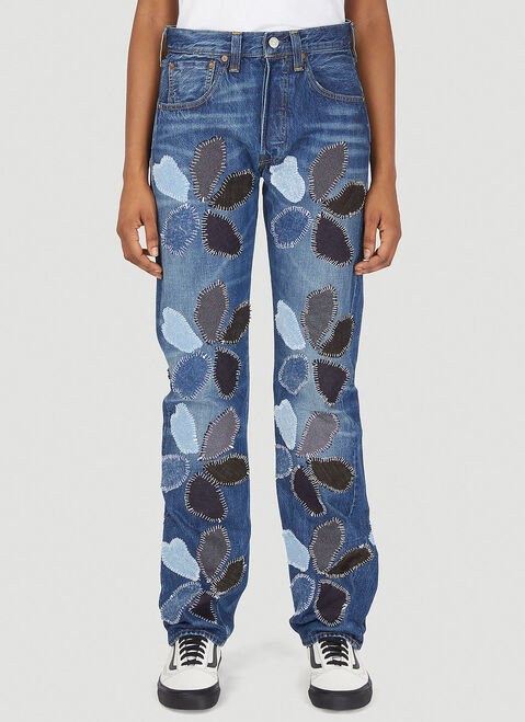 DRx FARMAxY FOR LN-CC x LEVI'S 드롭 6 플라워 진 블루 dfl0347004