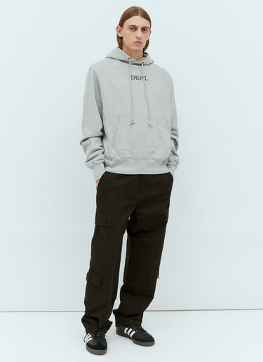 Dept Logo Hooded Sweatshirt Gallery Dept. Dept Logo Hooded Sweatshirt Grey gdp0152018