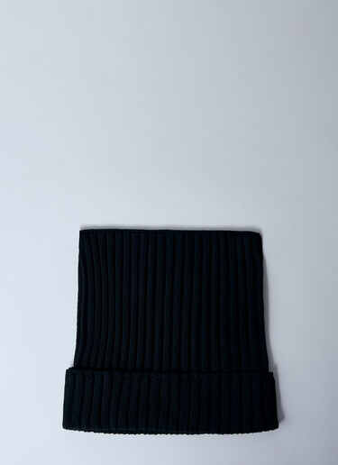 Acne Studios 리브드 스퀘어 비니 블랙 acn0159029