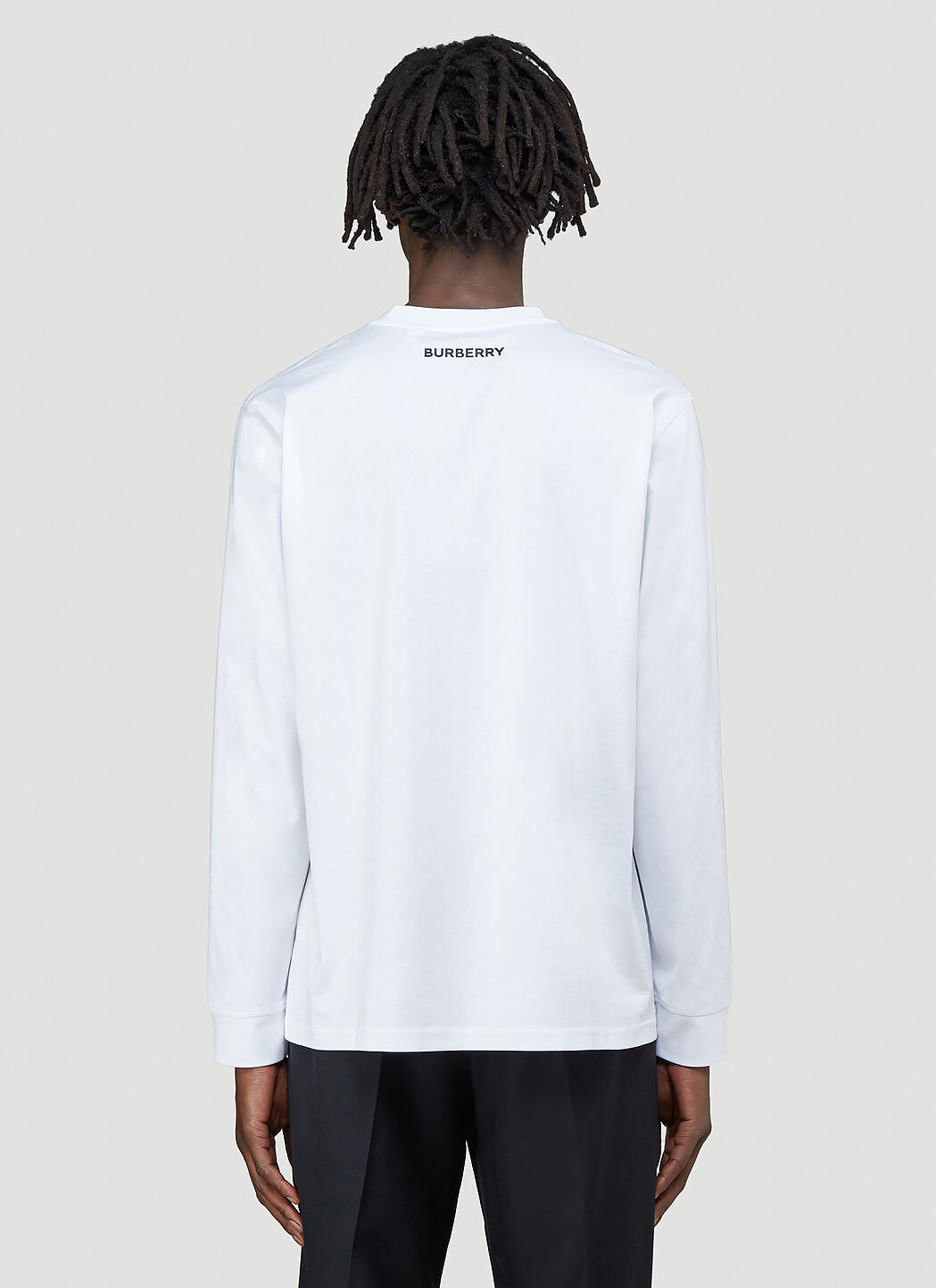 White long sleeve burberry shirt hotsell