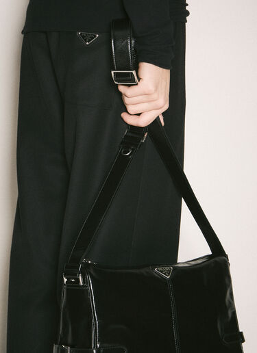 Prada Leather Crossbody Bag Black pra0159039