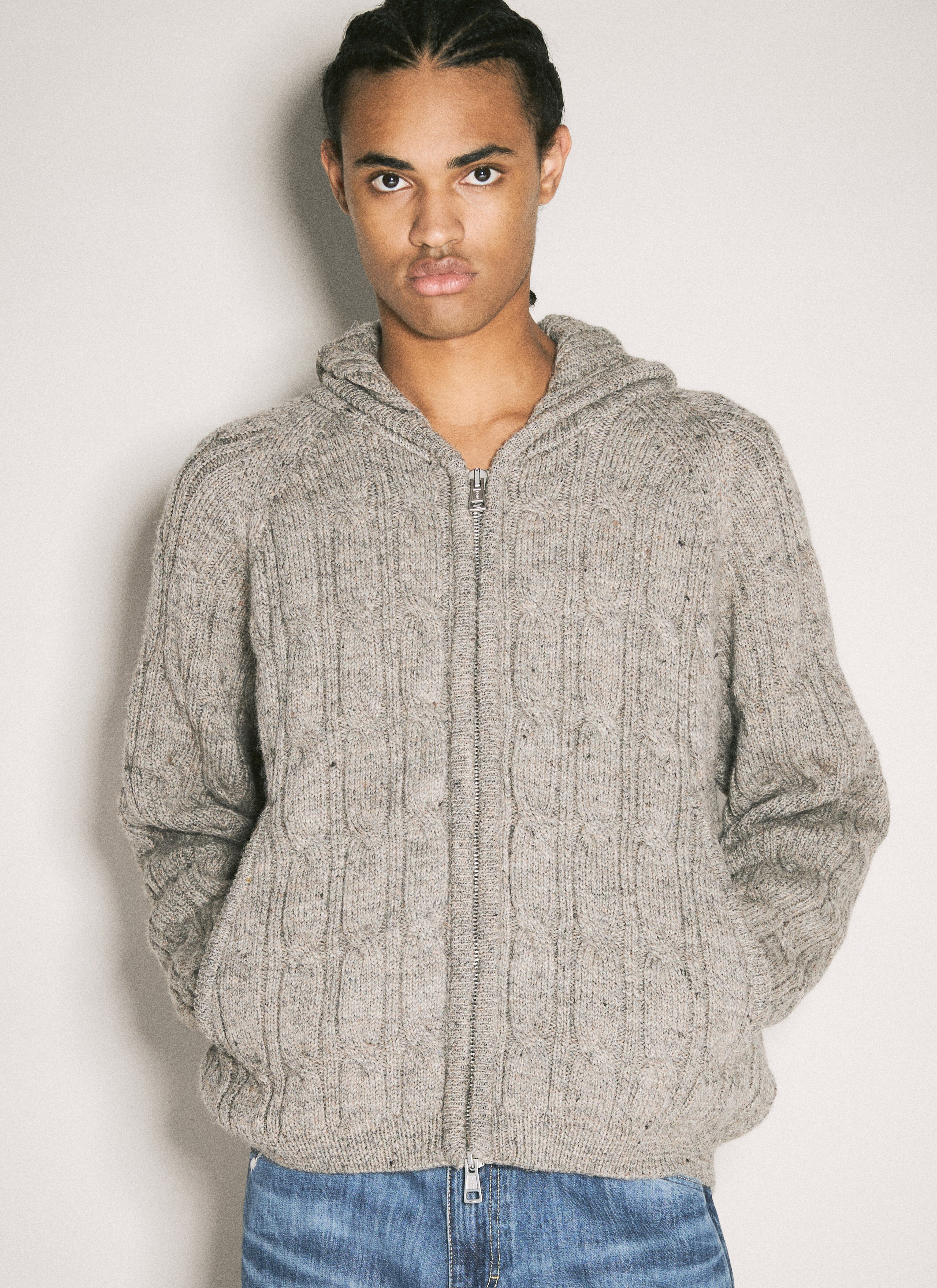 Our Legacy Level Hood Cable Cardigan in Beige fur Herren LN CC