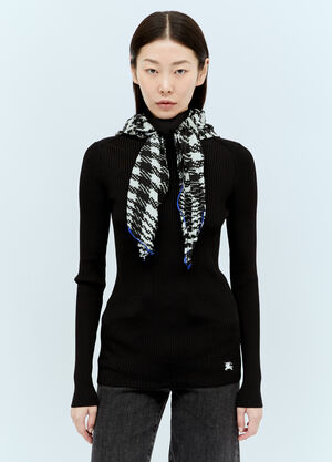 Burberry 围巾罗纹针织衫 黑色 bur0255039