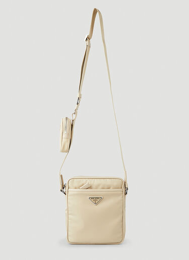 Prada Re-Nylon Messenger Crossbody Bag Beige pra0148035