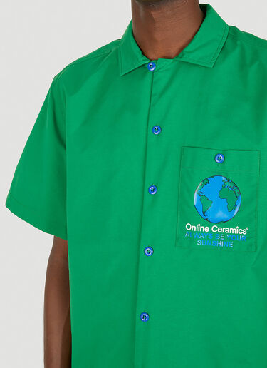 The North Face x Online Ceramics Button Front Shirt Green tnf0148028