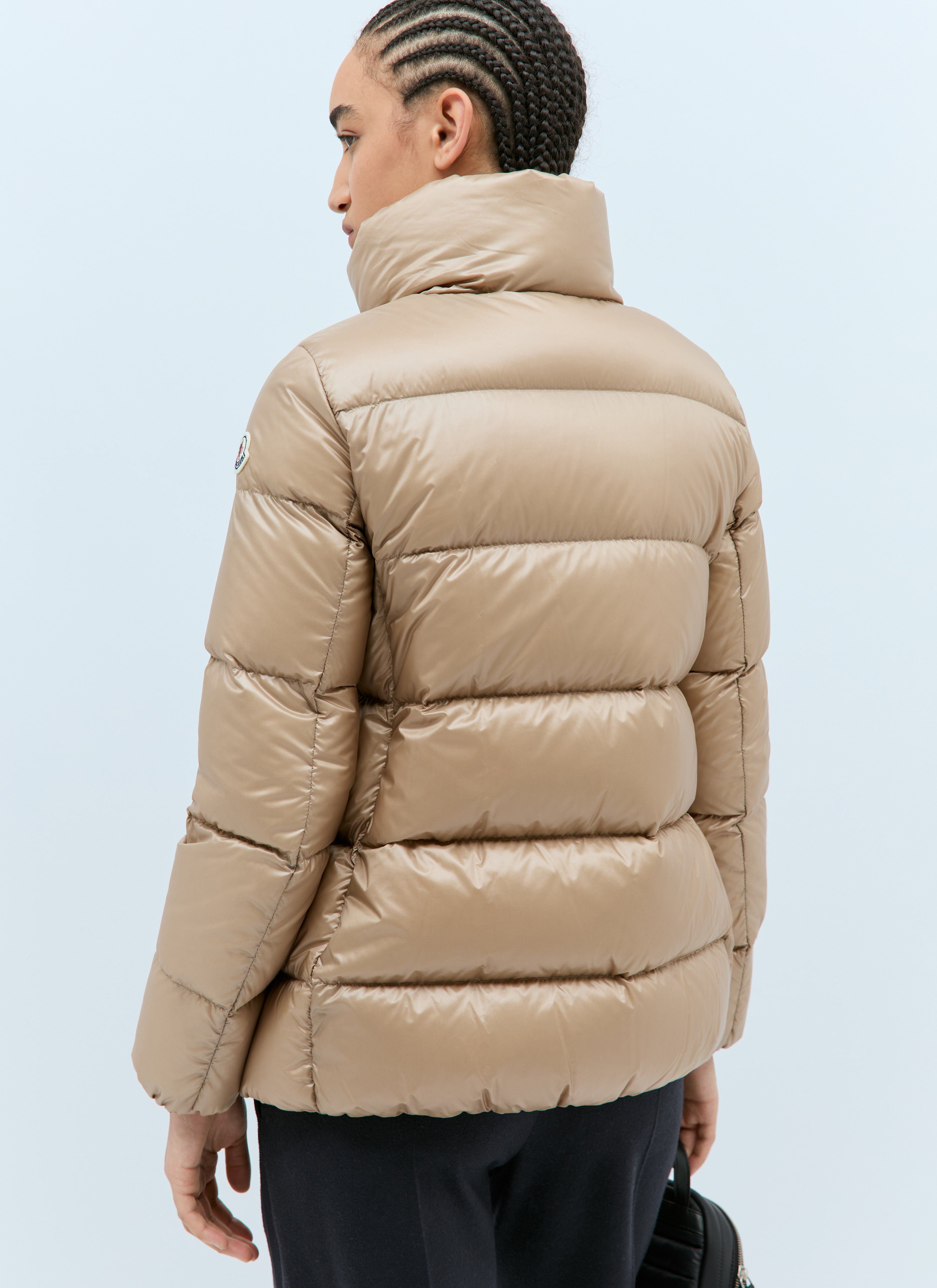 Moncler Cochevis Short Down Jacket in Beige fur Damen LN CC