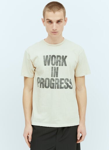 Gallery Dept. Work In Progress T-Shirt Beige gdp0153030