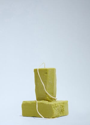 Malte van der Meyden Large Stack Candle Green mav0356005