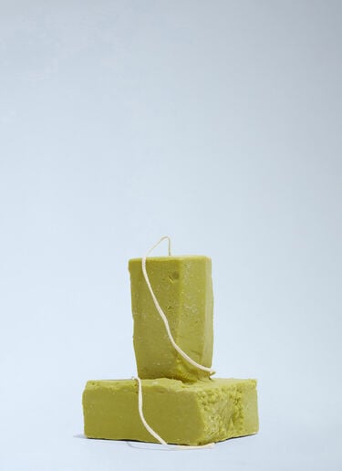 Malte van der Meyden Large Stack Candle Green mav0356005