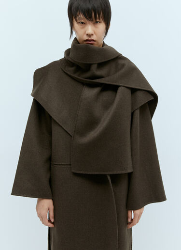TOTEME Long Doublé Scarf Brown tot0254022