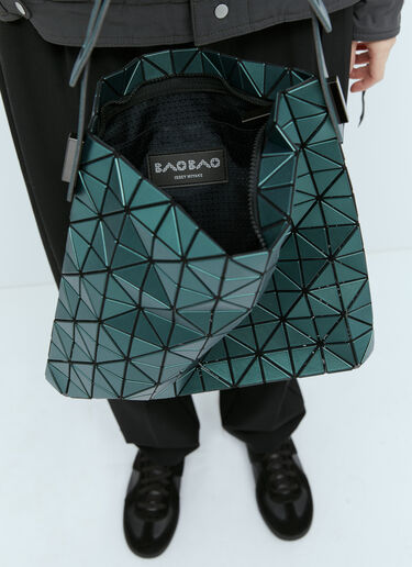 Bao Bao Issey Miyake 바게트 금속성 핸드백 그린 bao0255007