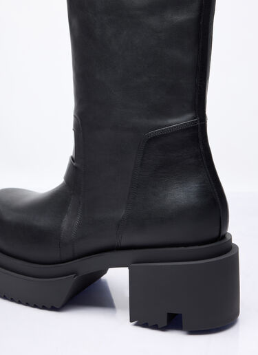 Rick Owens Knee-High Pull-On Begun Boots Black ric0157028
