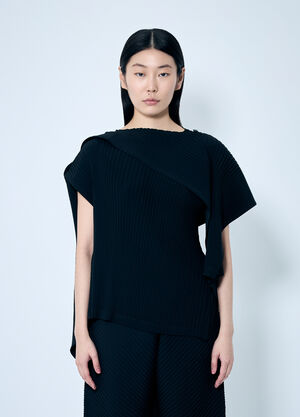 Issey Miyake Vigor Pleats Solid Top Grey ism0259009