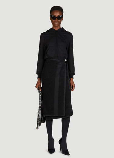 Balenciaga Towel Skirt Black bal0355001