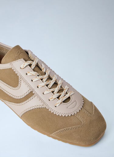 Dries Van Noten Suede Trimmed Sneakers Beige dvn0263027