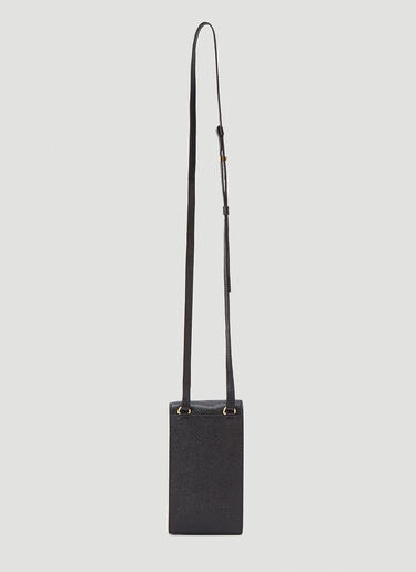 Three Striped Phone Pouch Thom Browne Three Striped Phone Pouch Black thb0143011