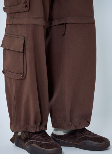 ERL Zip-Off Cargo Pants Brown erl0162002