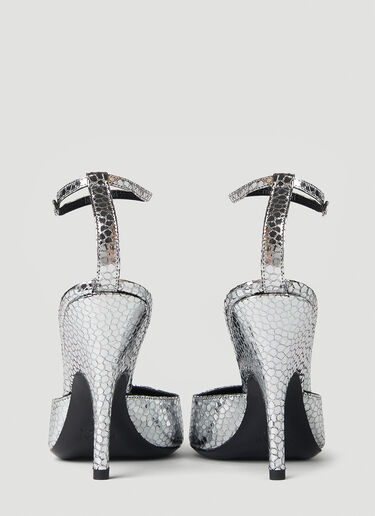 Eliza Metallic Heel Pumps BY FAR Eliza Metallic Heel Pumps Silver byf0251030