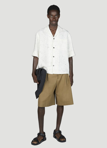 Bottega Veneta Light Criss-Cross Shirt Cream bov0155012